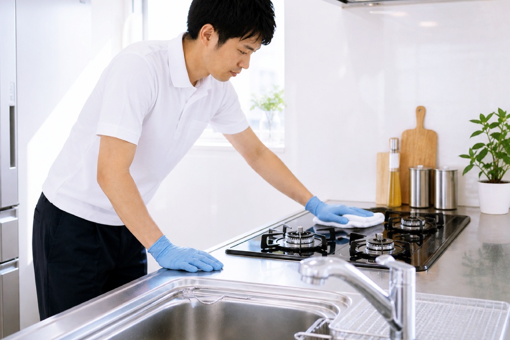 キッチンクリーニングの作業イメージ