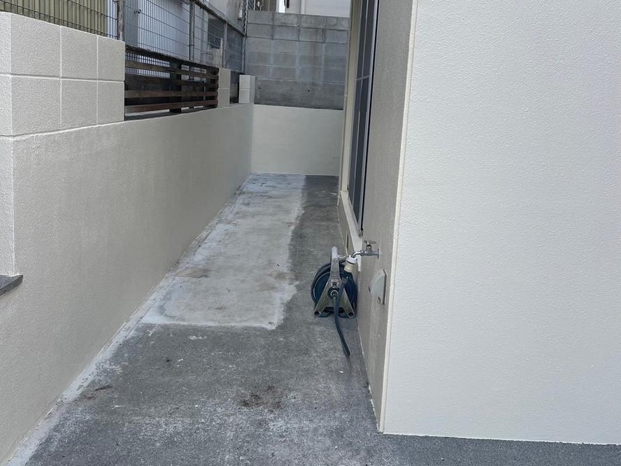 フェンス設置工事 施工前